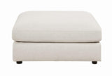 Serene Beige Upholstered Rectangular Ottoman by Coaster at Eve Furniture
