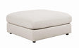 Serene Beige Upholstered Rectangular Ottoman by Coaster at Eve Furniture