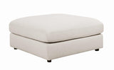 Serene Beige Upholstered Rectangular Ottoman by Coaster at Eve Furniture