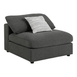 Serene Charcoal 4-Piece Upholstered Modular Sectional by Coaster at Eve Furniture