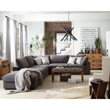 Serene Charcoal 4-Piece Upholstered Modular Sectional by Coaster at Eve Furniture