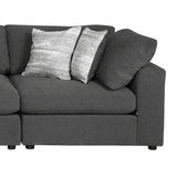 Serene Charcoal 4-Piece Upholstered Modular Sectional by Coaster at Eve Furniture