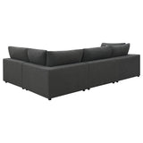 Serene Charcoal 4-Piece Upholstered Modular Sectional Sofa by Coaster at Eve Furniture