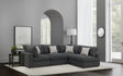 Serene Charcoal 4-Piece Upholstered Modular Sectional Sofa by Coaster at Eve Furniture