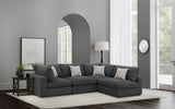 Serene Charcoal 4-Piece Upholstered Modular Sectional Sofa by Coaster at Eve Furniture