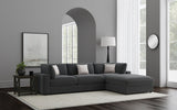 Serene Charcoal 4-Piece Upholstered Modular Sectional Sofa by Coaster at Eve Furniture