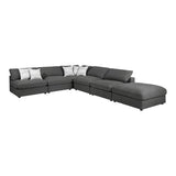 Serene Charcoal 6-Piece Upholstered Modular Sectional by Coaster at Eve Furniture