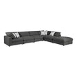 Serene Charcoal 6-Piece Upholstered Modular Sectional by Coaster at Eve Furniture