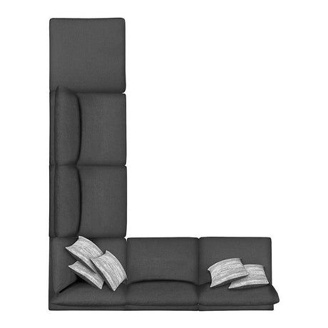 Serene Charcoal 6-Piece Upholstered Modular Sectional by Coaster at Eve Furniture