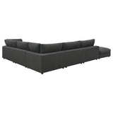 Serene Charcoal 6-Piece Upholstered Modular Sectional Sofa by Coaster at Eve Furniture