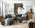 Serene Charcoal 6-Piece Upholstered Modular Sectional Sofa by Coaster at Eve Furniture