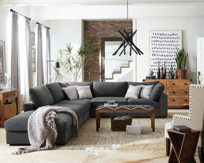 Serene Charcoal 6-Piece Upholstered Modular Sectional Sofa by Coaster at Eve Furniture