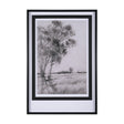 Serene View by Mercana Studio a Hand Embellished Textured Framed Art Print Matted under Glass by Mercana at Eve Furniture