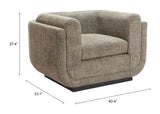 Sereneu Green Tweed Accent Chair by Zuomod at Eve Furniture