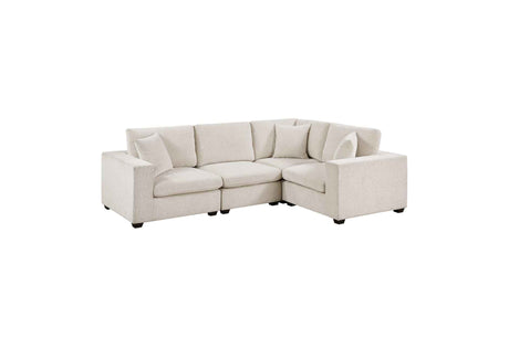 Serenity Beige 4-Piece Modular Sectional by Homelegance at Eve Furniture