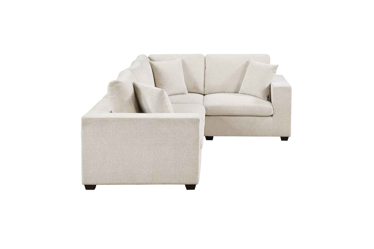 Serenity Beige 4-Piece Modular Sectional by Homelegance at Eve Furniture