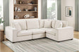 Serenity Beige 4-Piece Modular Sectional by Homelegance at Eve Furniture