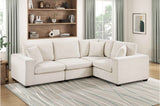 Serenity Beige 4-Piece Modular Sectional by Homelegance at Eve Furniture