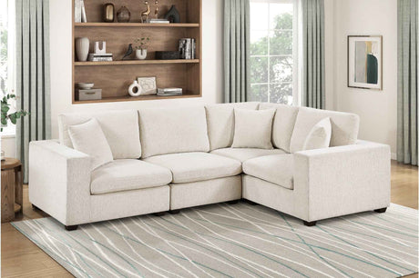 Serenity Beige 4-Piece Modular Sectional by Homelegance at Eve Furniture