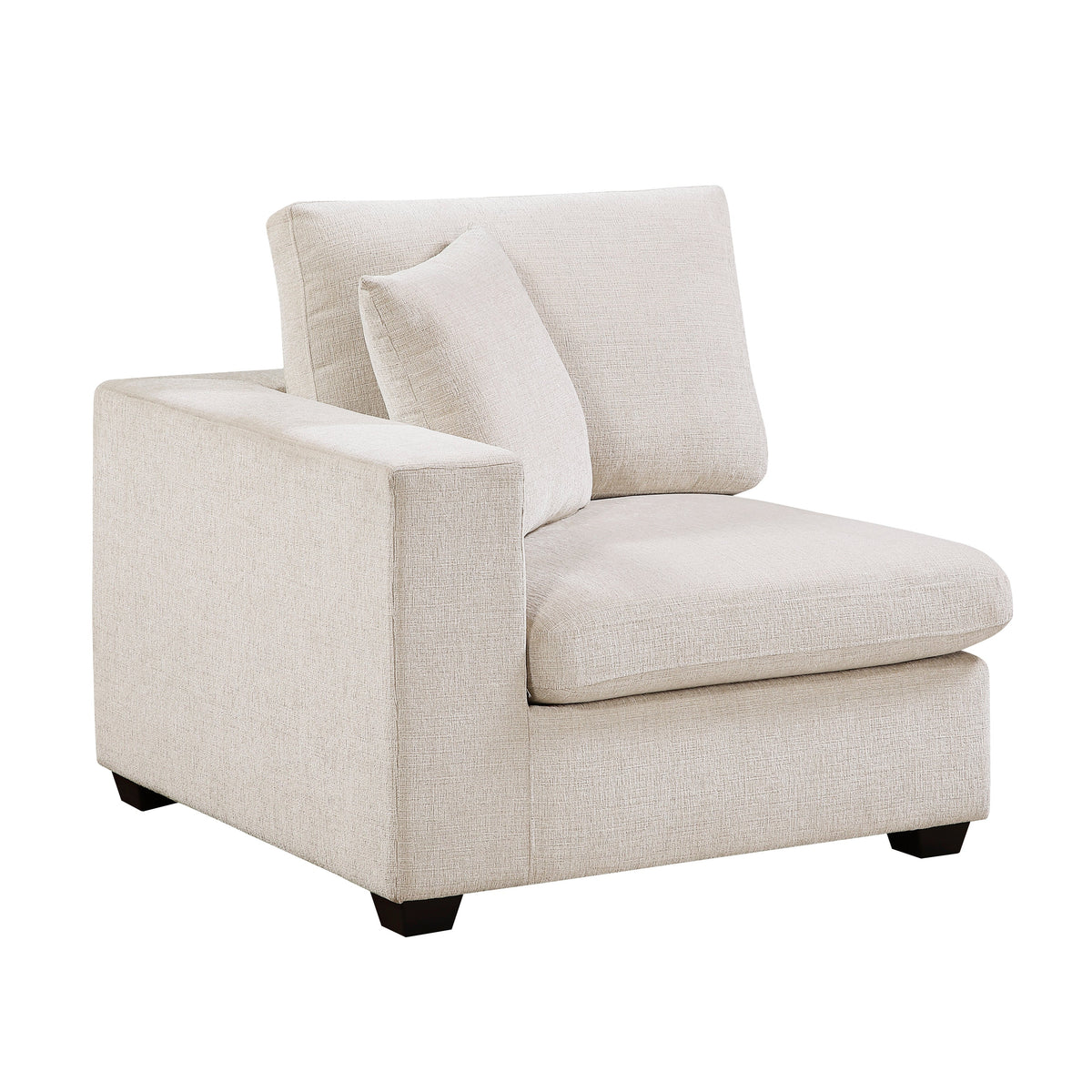 Serenity Beige 4-Piece Modular Sectional with Ottoman by Homelegance at Eve Furniture