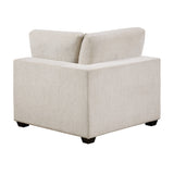 Serenity Beige 4-Piece Modular Sectional with Ottoman by Homelegance at Eve Furniture