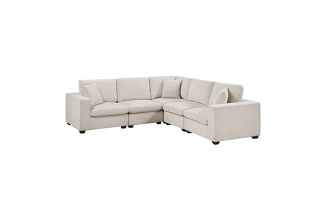 Serenity Beige 5-Piece Modular Sectional by Homelegance at Eve Furniture