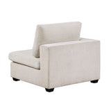 Serenity Beige 5-Piece Modular Sectional with Two Ottomans by Homelegance at Eve Furniture