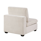 Serenity Beige 5-Piece Modular Sectional with Two Ottomans by Homelegance at Eve Furniture
