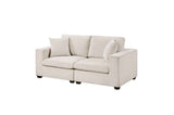 Serenity Beige Loveseat by Homelegance at Eve Furniture