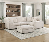 Serenity Beige Ottoman by Homelegance at Eve Furniture