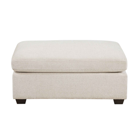 Serenity Beige Ottoman by Homelegance at Eve Furniture