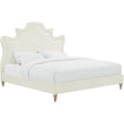Serenity Cream Performance Velvet Bed by TOV Furniture at Eve Furniture