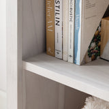 Serenity White/Tan Etagere by Crestview at Eve Furniture
