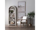 Serenity White/Tan Etagere by Crestview at Eve Furniture