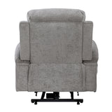 Sereno Gray Power Lift Chair with Massage, Heat, Charging Ports and Cup-holders by Homelegance at Eve Furniture