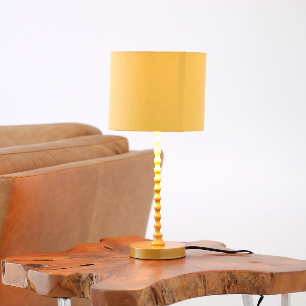 Sereno Table Lamp Ochre and Gold by Ashcroft Furniture at Eve Furniture