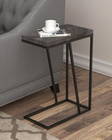 Sergio Rustic Gray Chevron Rectangular Accent Table