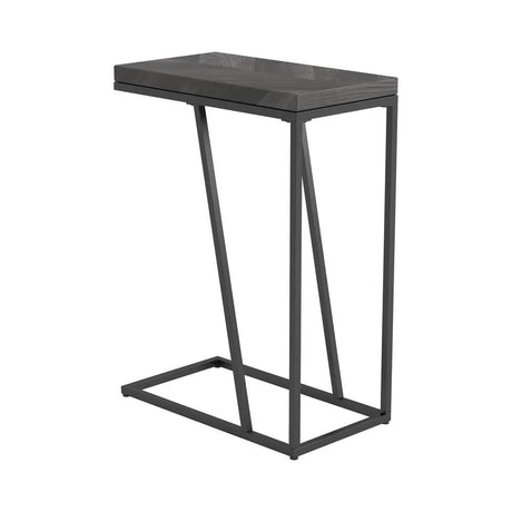 Sergio Rustic Gray Chevron Rectangular Accent Table by Coaster at Eve Furniture