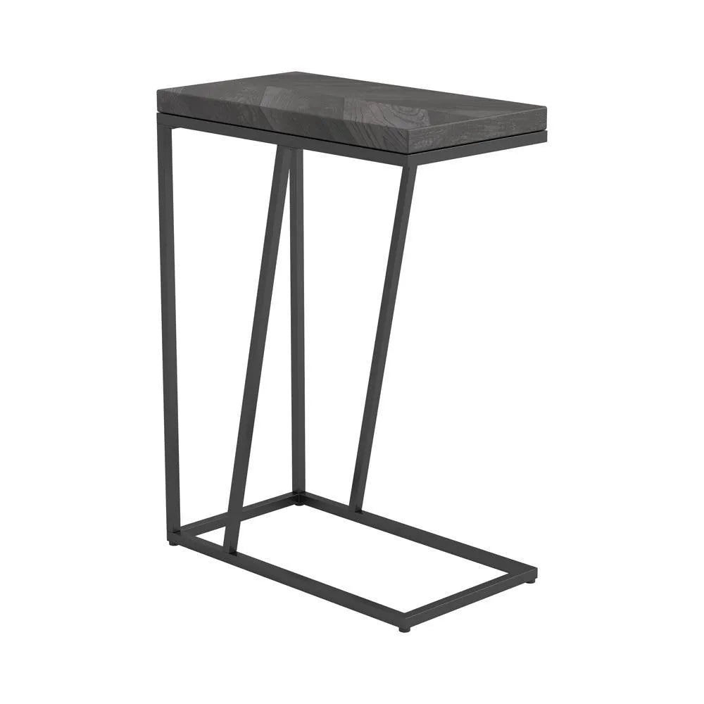 Sergio Rustic Gray Chevron Rectangular Accent Table by Coaster at Eve Furniture