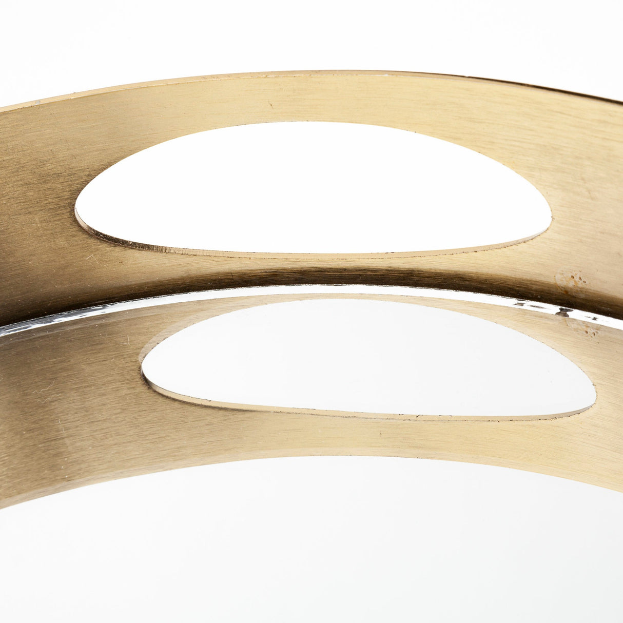 Serkis 15L x 15W Gold Metal Mirrored Base Round Tray by Mercana at Eve Furniture