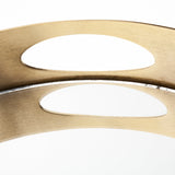 Serkis 15L x 15W Gold Metal Mirrored Base Round Tray by Mercana at Eve Furniture