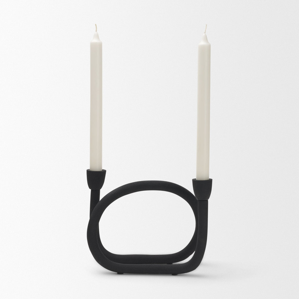 Serpens Black Metal Large Candleholder by Mercana at Eve Furniture