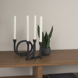 Serpens Black Metal Large Candleholder by Mercana at Eve Furniture