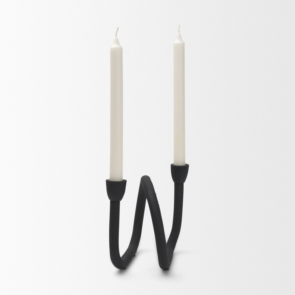 Serpens Black Metal Large Candleholder by Mercana at Eve Furniture