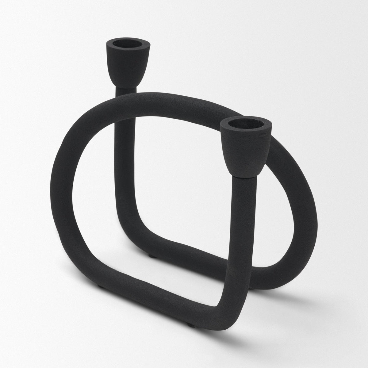 Serpens Black Metal Large Candleholder by Mercana at Eve Furniture