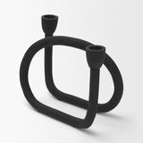 Serpens Black Metal Large Candleholder by Mercana at Eve Furniture