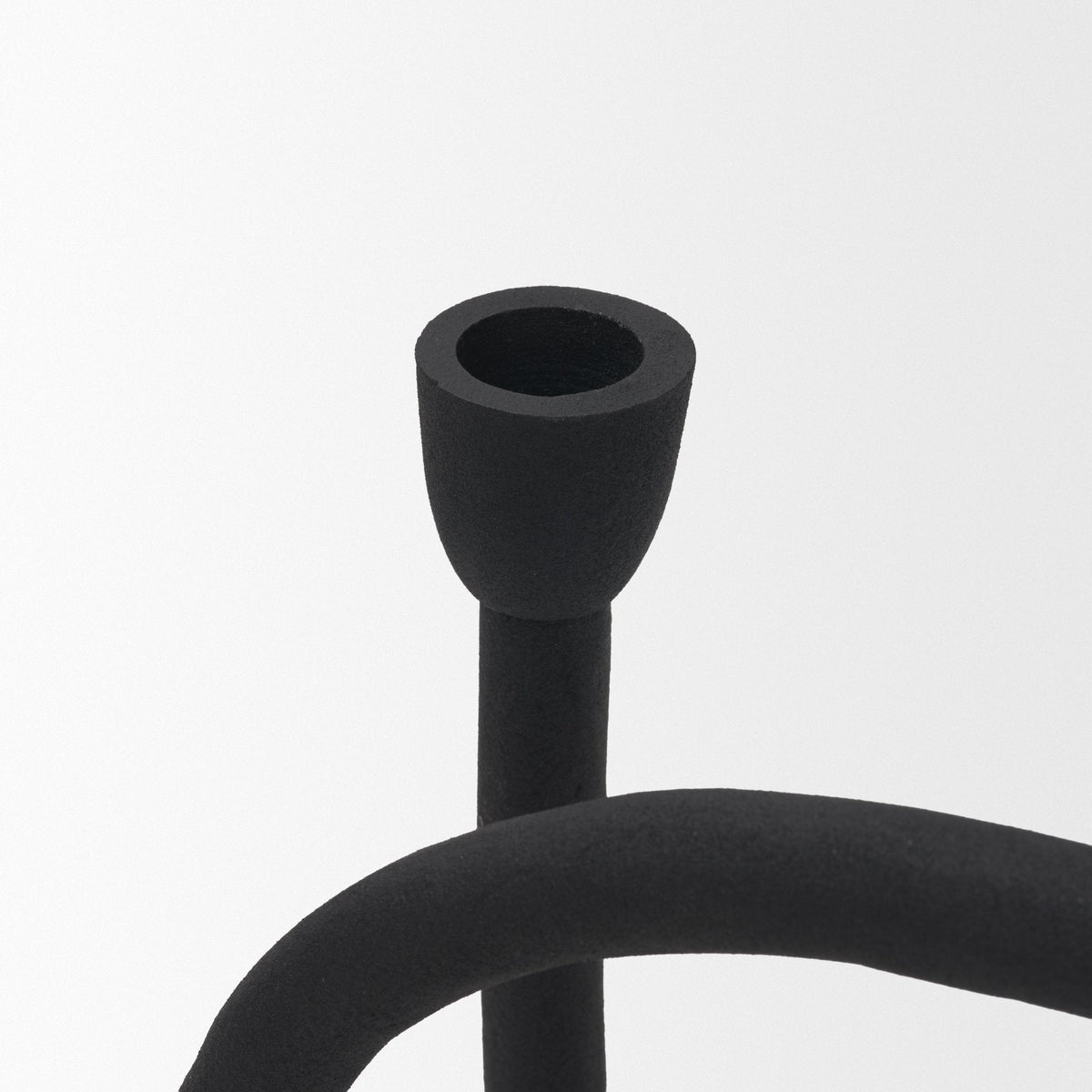 Serpens Black Metal Large Candleholder by Mercana at Eve Furniture