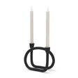 Serpens Black Metal Large Candleholder by Mercana at Eve Furniture