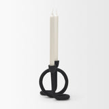 Serpens Black Metal Narrow Candle Holder by Mercana at Eve Furniture