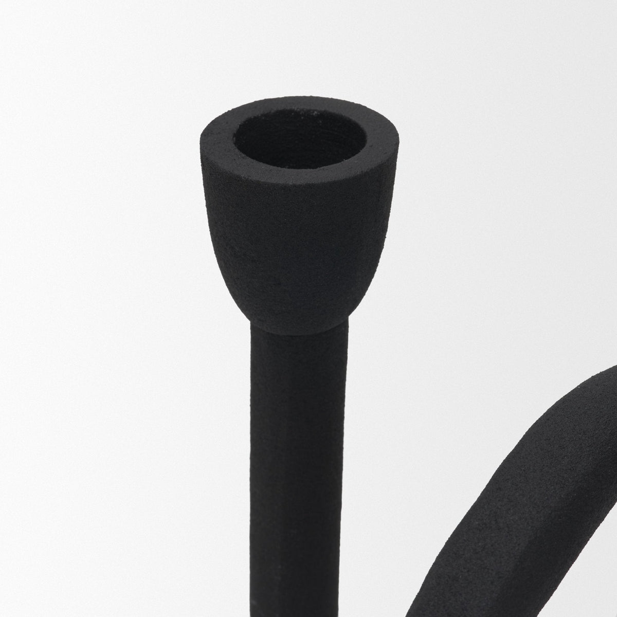 Serpens Black Metal Narrow Candle Holder by Mercana at Eve Furniture